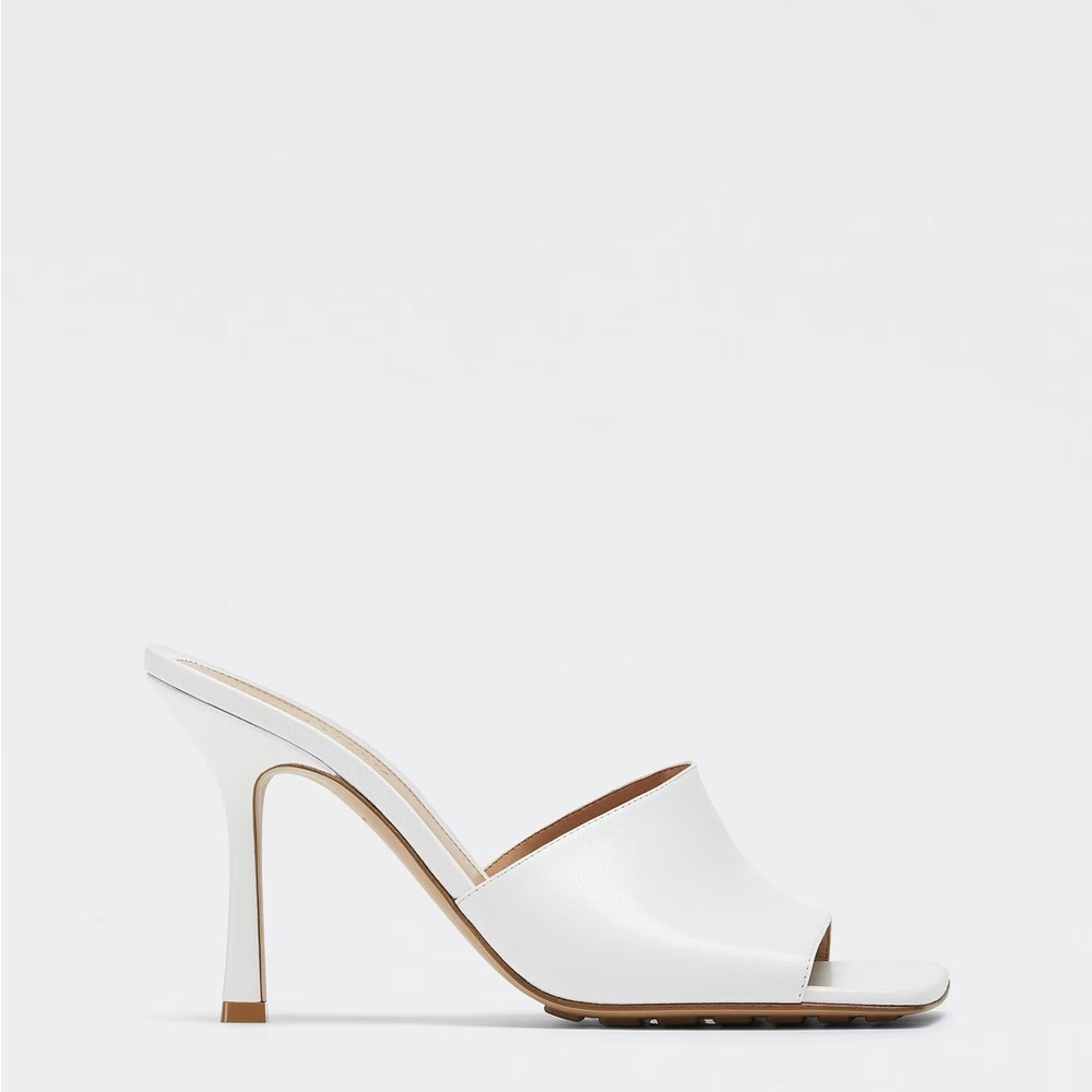 Bottega Veneta White Mules